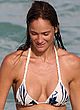 Ines Rivero on the beach in skimpy bikini pics