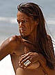 Judi Shekoni caught topless on the beach pics