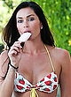 Jasmine Waltz in bikini top & hotpants pics