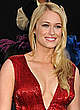 Leven Rambin cleavage in red night dress pics