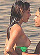 Belen Rodriguez caught topless on a yacht pics