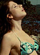 Michelle Trachtenberg blue bikini & sunbathing pics