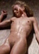 Linnea Quigley pussy & boobs nude on floor pics