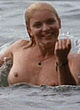 Sheryl Lee swimming topless in lake pics