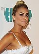 Cassie Scerbo busty in a low cut white dress pics