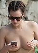 Caroline Flack caught topless at the beach pics