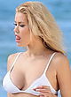 Kennedy Summers busty in a tiny white bikini pics