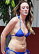 Charlotte Crosby shows cleavage in blue bikini pics