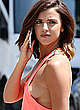 Lucy Mecklenburgh side of boob paparazzi shots pics