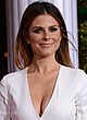 Maria Menounos cleavy & leggy in white outfit pics