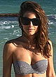 Maria Menounos busty in tiny strapless bikini pics