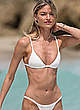 Martha Hunt in white bikini candids pics