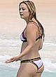 Billie Lourd in white bikini on a beach pics