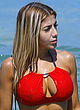 Valeria Orsini busty and booty in red bikini pics