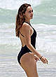 Alycia Debnam-Carey in black swimsuit in tulum pics