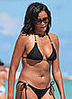 Claudia Jordan in black bikini in miami pics