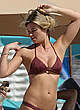 Samantha Hoopes in brown bikini on a beach pics