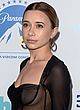 Olesya Rulin shows side-boob in sheer gown pics