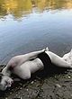 Rosemary Plain lying outdoor, exposing boobs pics