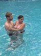 Joni Durian showing boobs, kissing in pool pics