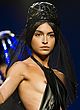 Lucia Rivera nip slip on the fashion runway pics