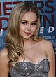 Brec Bassinger busty in a strapless jumpsuit pics