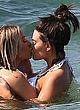 Megan Barton lesbian bikini beach action pics