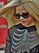 Avril Lavigne naked pics - see through dress in la