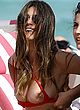 Aida Domenech flashing boobs at the beach pics