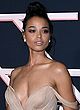 Ella Balinska busty in a strapless nude gown pics