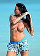 Jemma Lucy topless at the beach pics