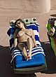 Aria London sunbathing topless pics