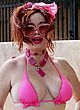 Phoebe Price in a tiny pink bikini outdoor pics