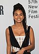 Zazie Beetz posing in see-through outfit pics