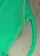 Avril Lavigne naked pics - visible tits in green bikini
