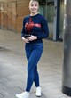 Gemma Atkinson looked chic in tight jeans pics