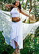 Jade Chynoweth sheer white tank top, posing pics