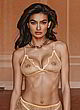 Kelly Gale see-through yellow lingerie pics