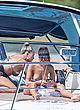 Olivia Culpo topless on yacht with friends pics
