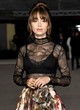 Lily Collins oozes glamor in dior skirt pics