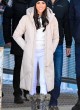 Meghan Markle in cream coat and white jeans pics