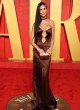 Demi Moore in chocolate brown satin gown pics