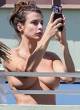 Elisabetta Canalis caught topless pics