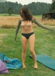 Coline DInca topless in public, sexy tits pics
