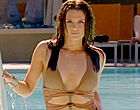 Stana Katic camel toe swimsuit in Castle videos