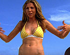 Sarah Chalke sexy & fit in yellow bikini videos