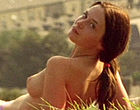 Emily Blunt sunbathing topless in field  videos