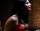 Sarah Silverman sexy cleavage in red lingerie videos