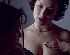 Jennifer Tilly cleavage and rubbing her boob videos