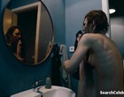 Katharina Schuttler showing left boob in bathroom videos